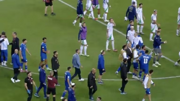 以媒:爆发冲突,意大利队在赛后已就部分球员行为向以色列队道歉